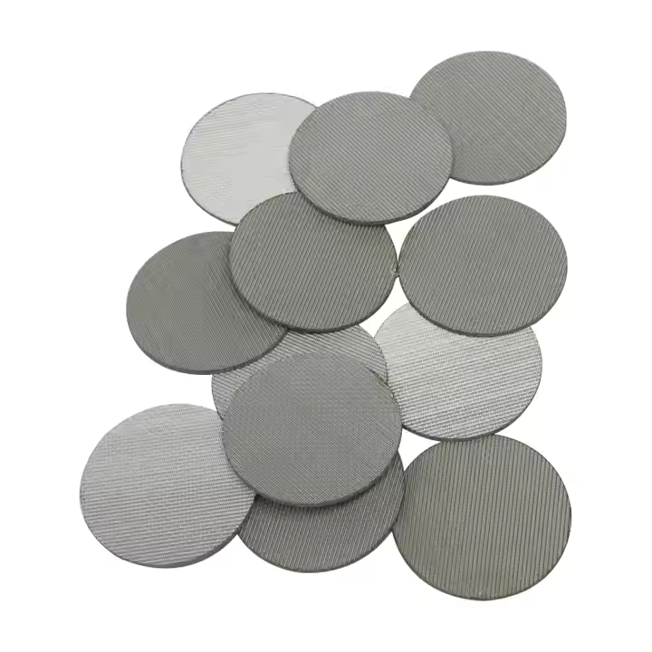 Filtres à disque en acier inoxydable 316L poreux